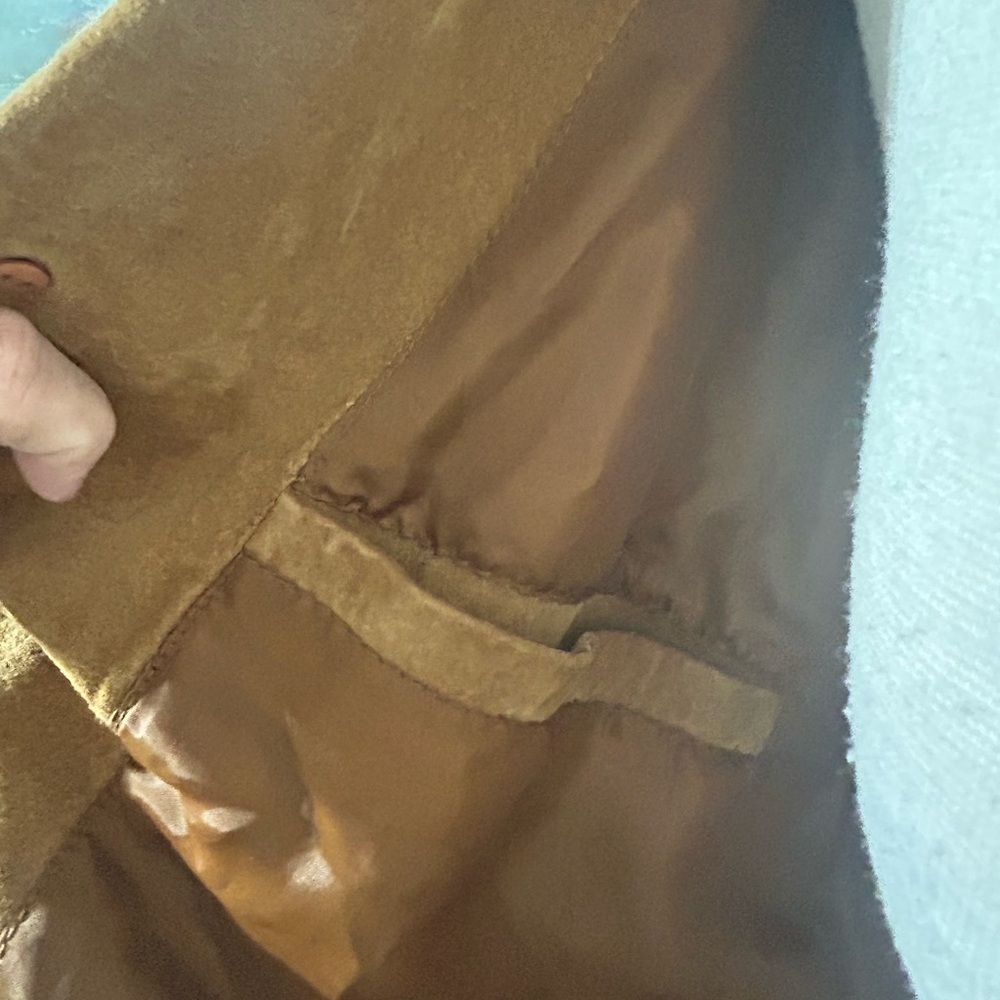 Vintage, Men's Brown Suede Trench style Coat - Picture 9 of 12